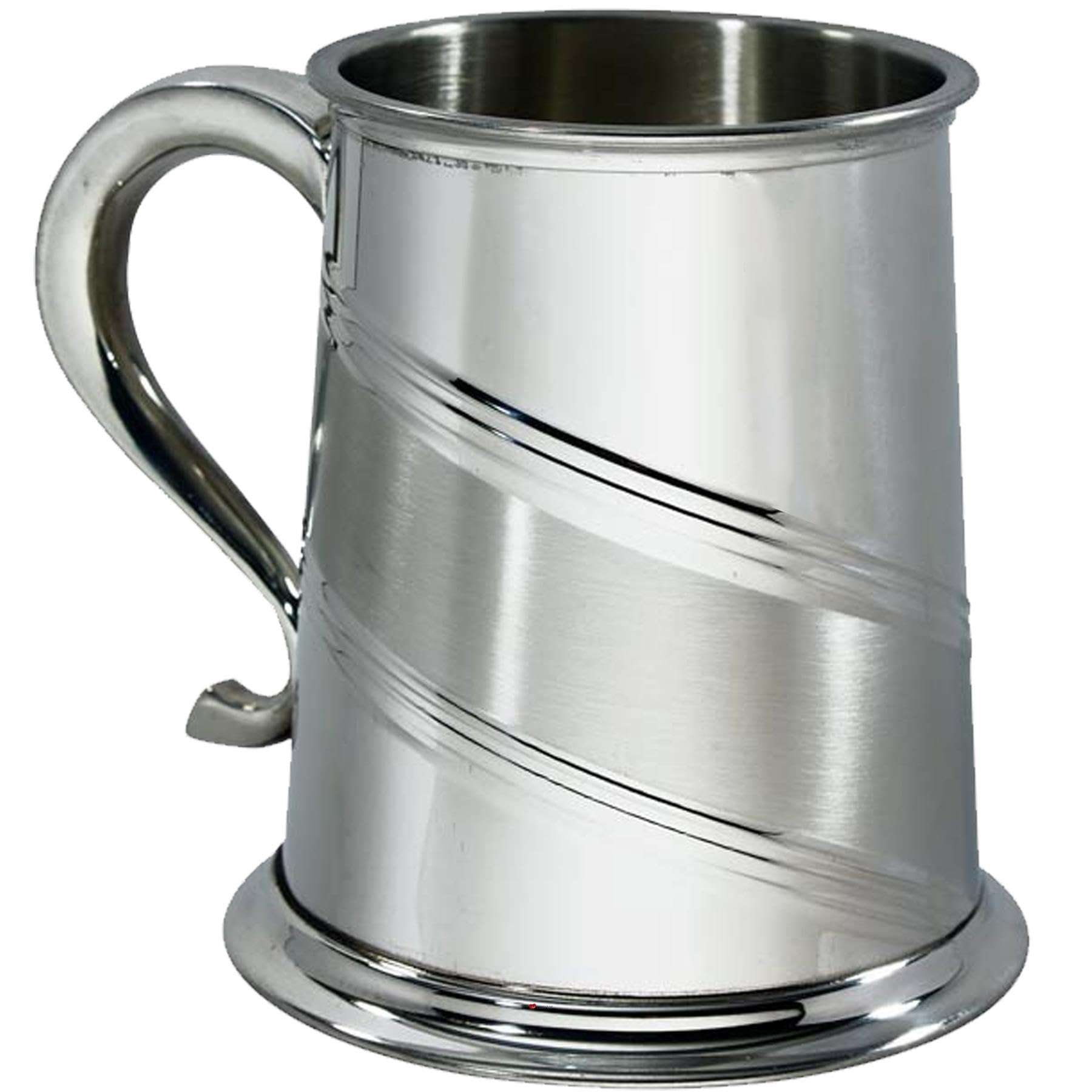 Chope de bière en étain de 1 pinte qui maintient la fraîcheur sans condensation