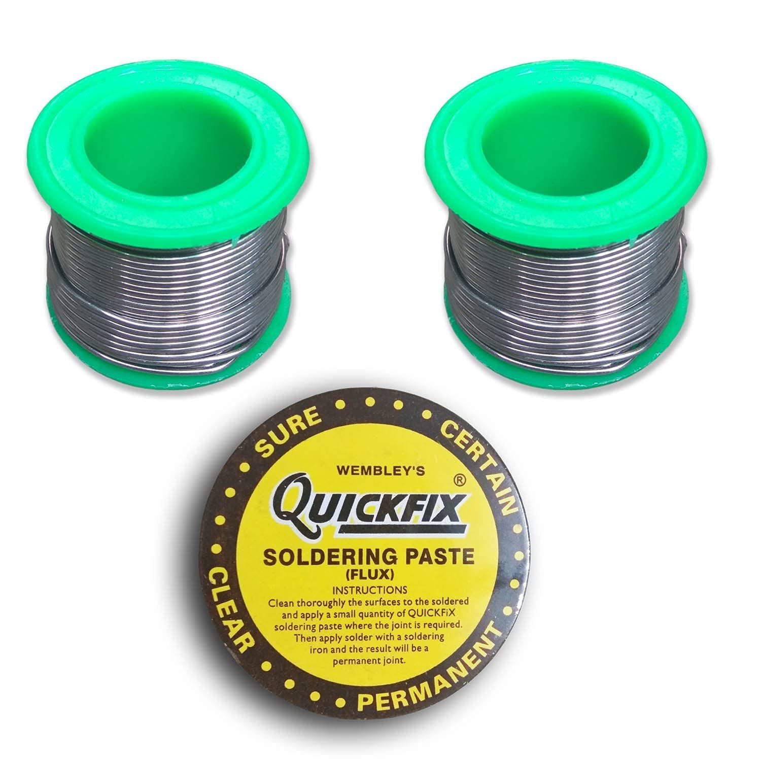 Gilhot® Two Rolls of Rosin Core Solder Wire 50gm With Quickfix Soldering Paste (Flux) 15gm Combo New (B09VT56JFH) Amazon Price History, Amazon Price Tracker