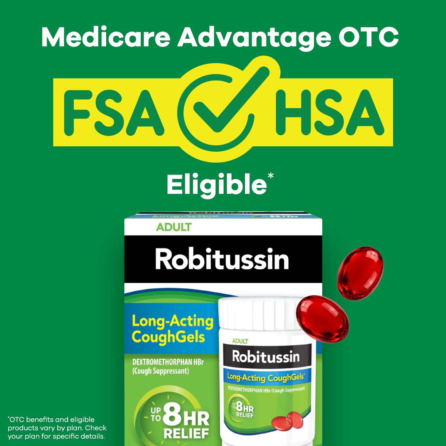 Robitussin Long-Acting CoughGels, Cough Medicine, 20 Liqui-Gels — Amazon image 11