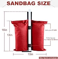 Vista 3 de ABCCANOPY - Bolsa de peso de grado industrial para toldo desplegable, 4