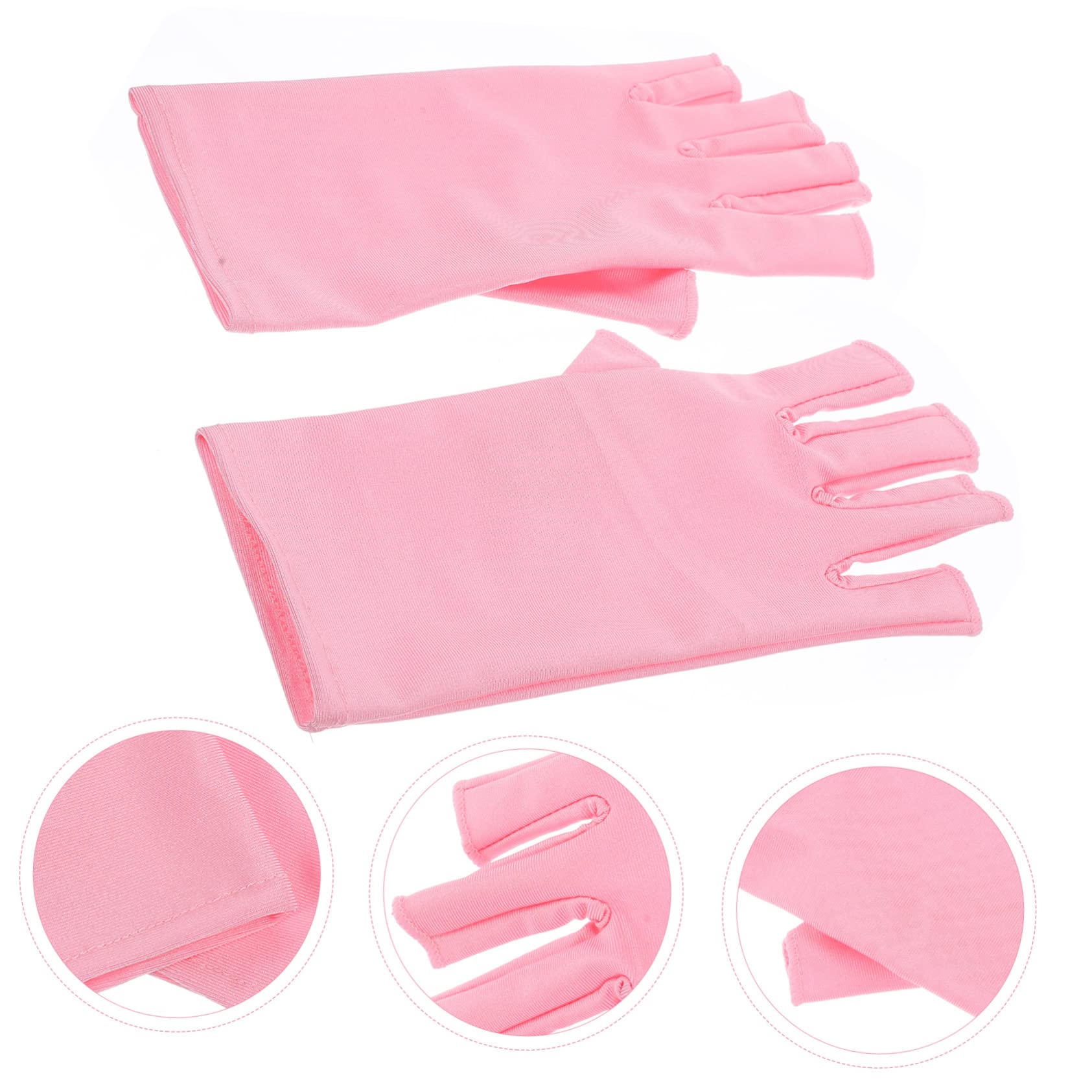 Healeved 5pares Guantes De Protección Uv Para Manicura Guantes Anti-uv Para Gel Accesorios De Arte De Uñas Protección Solar Para Manos Al Aire