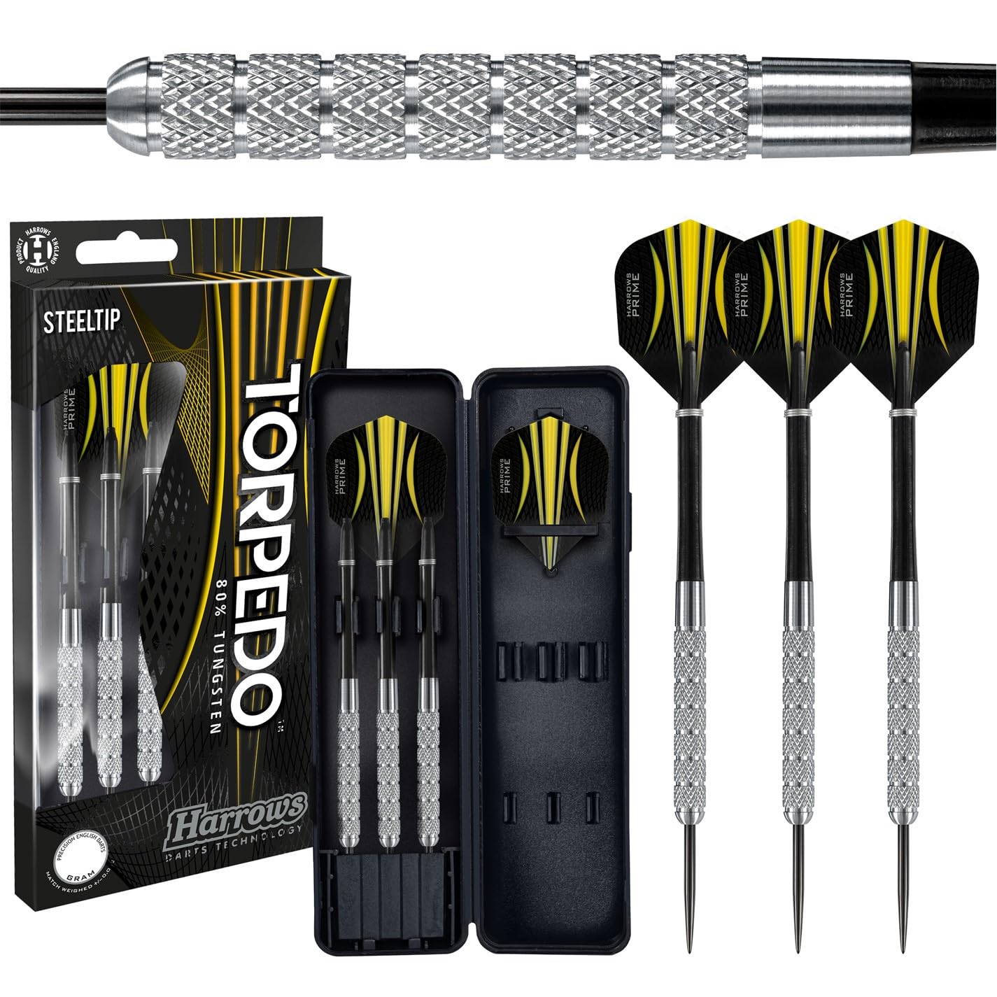 Harrows Torpedo Tungsten Steeltip Dart - Silver, 26g — image 1