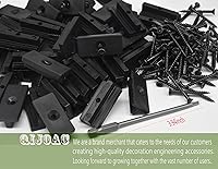 Vista 3 de Sujetadores universales ocultos para cubiertas: clips compuestos para terrazas y sujetadores ocultos de plástico con tornillos, 500 por caja