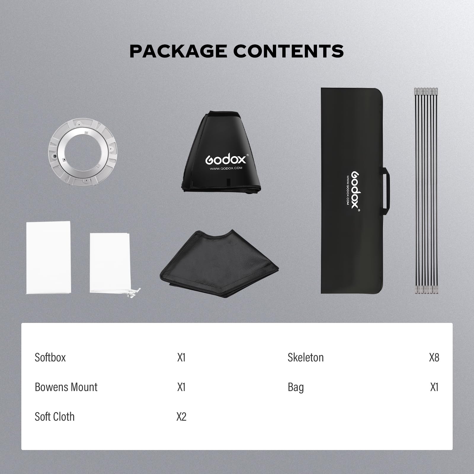 Amazon.com : Godox FW 47inch/120cm Octagon Softbox Reflector with