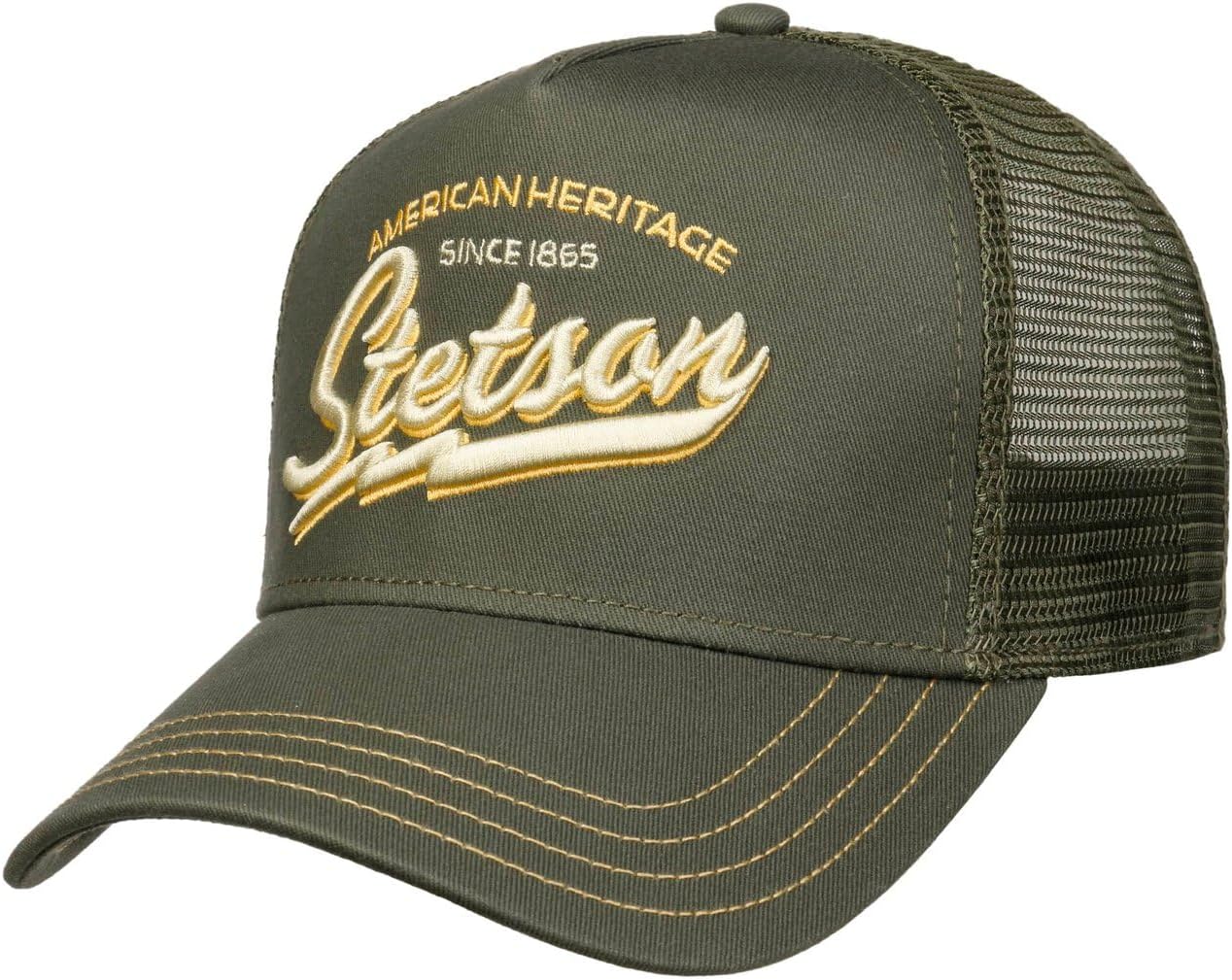Stetson American Heritage Trucker Cap Men Breathable Mesh Snapback Summer Winter