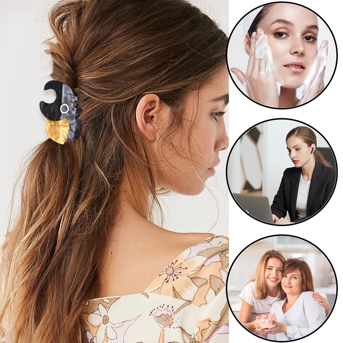 2 PCS Rhinoceros Beetle Hair Clip Fantasy Hair Claw Clip Acetate Barrettes for Thick & Thin Hair Medium Hair Clips Funny Animal Non-Slip Headdress Strong Hold Hair Accessories for Women & Girls - Image 7