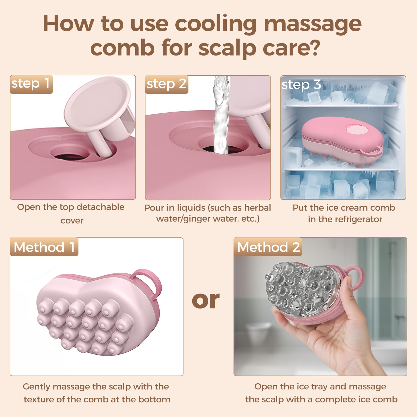 Amazon.com: Zhoxod Ice Compress Scalp Massager Hair Growth Massage