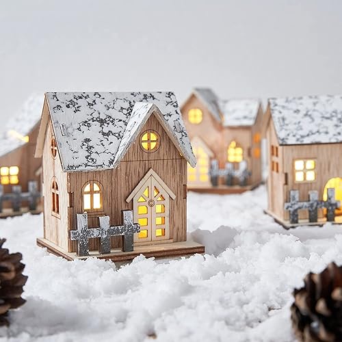 Miniatura 6 de EMiEN 25 piezas de adornos en miniatura de Navidad para bricolaje, escena de Navidad, jardín de hadas, casa de muñecas, decoración del hogar, casa