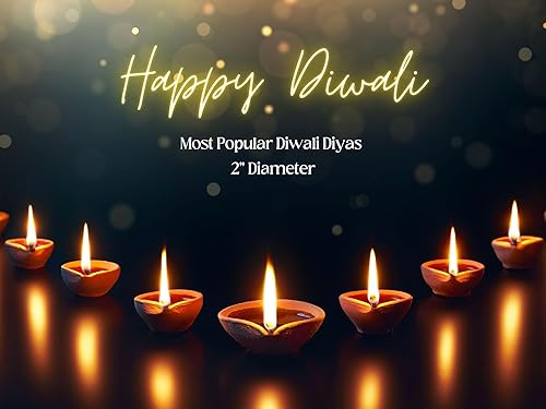 Miniatura 6 de Arcilla de tierra lisa tradicional hecha a mano (Mitti) Diya para Diwali, Navratri, decoración de Diwali, decoración del hogar, ecológica, 12