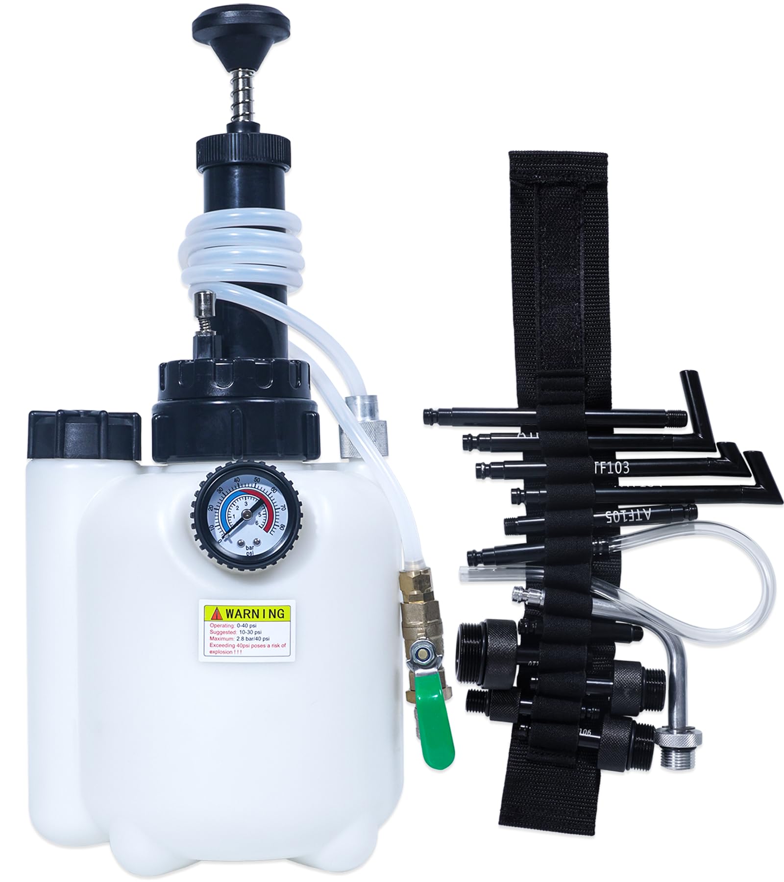 3L Riempitore Olio Trasmissione con 12 adattatori ATF per Cambio e rabbocco Fluido Compatibile con Ford VW, Audi, BMW, Porsche, Skoda, Nissan, Honda ECC.