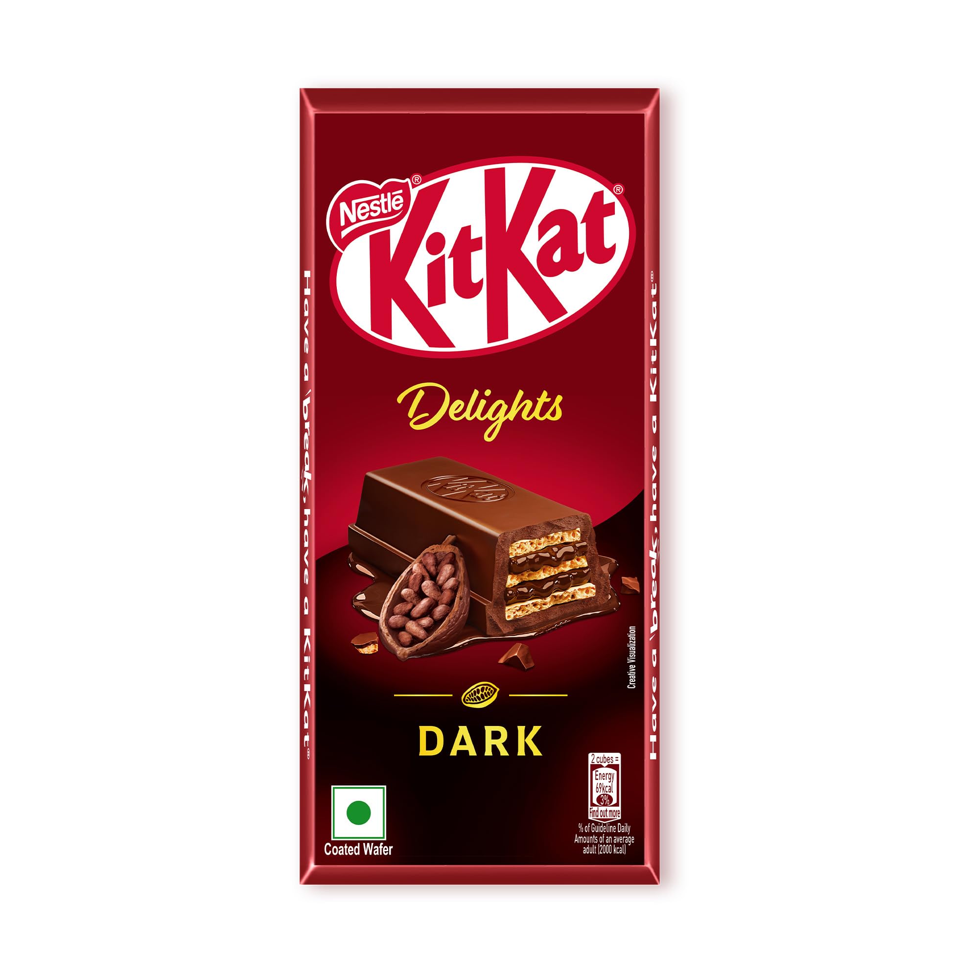 Nestlé Kitkat Dark Chocolate Coated Wafer, 150 Gram-image-33