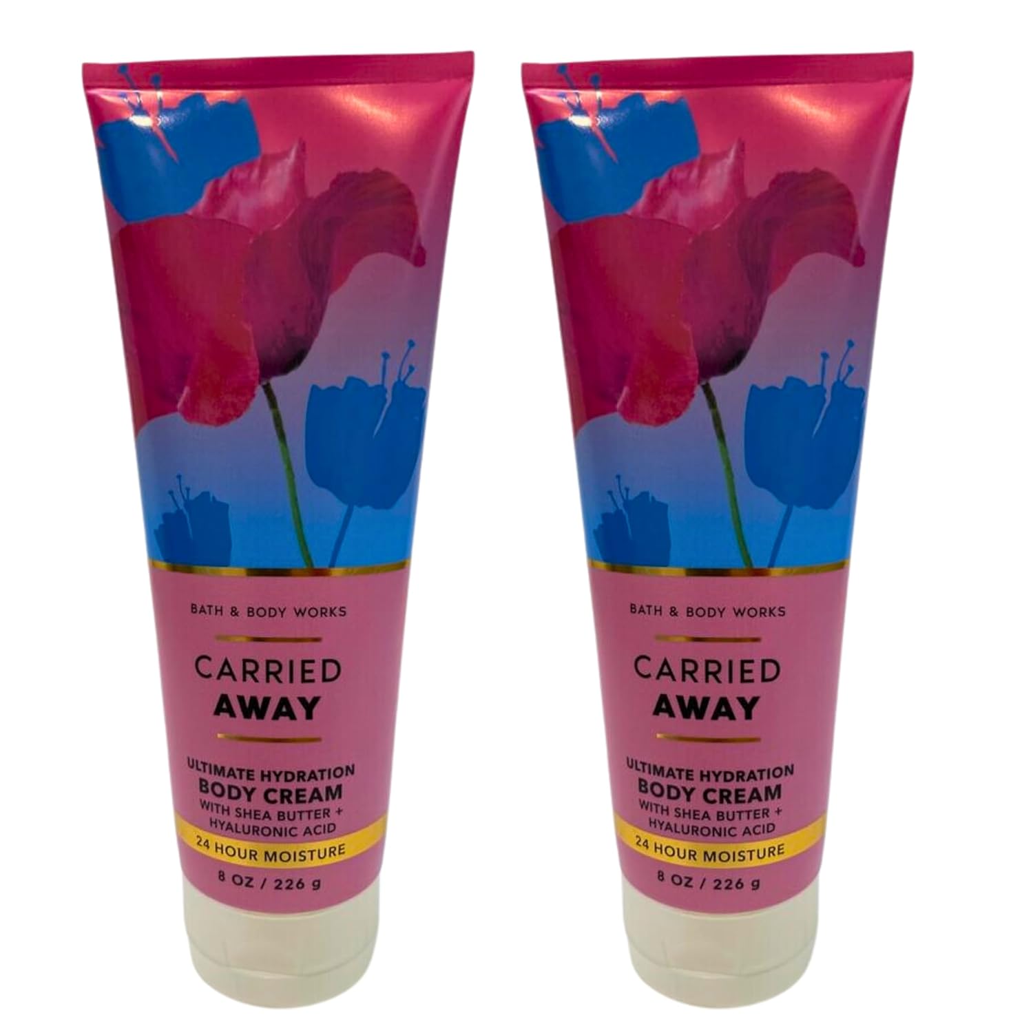 Bath & Body Works Ultra Shea Body Cream, 8oz Each, Pack of 2 (Carried Away)