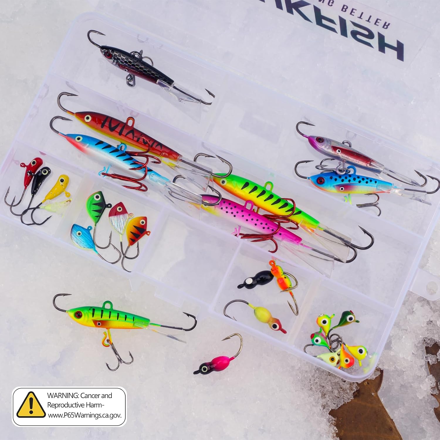 THKFISH Ice Fishing Lures Ice Fishing Jigs Ice Fishing Gear Hard Fishing Lures and Jigs Walleye Ice Fishing Kit Crappie Panfish Pike Jigs,14/26/40PCS