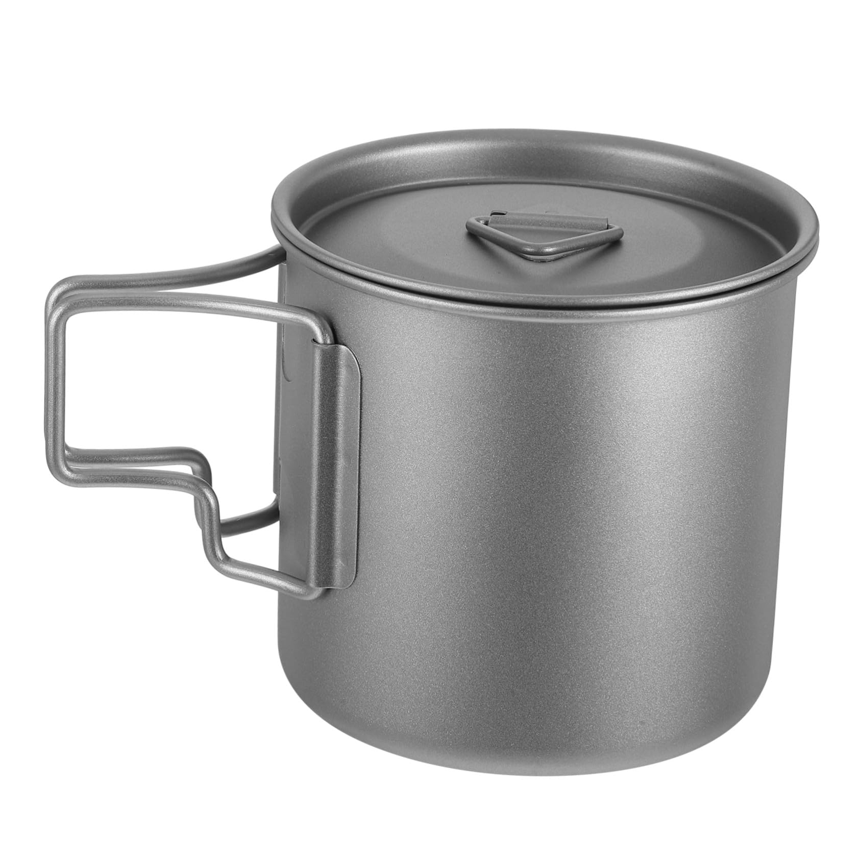 SHINEOFI Titanium Outdoor Becher Faltbar Leichter Camping Kaffeebecher mit Deckel und Tragetasche Ultraleichtes Trinkgeschirr für Rucksackreisen Wandern Picknick Robust und Schnell
