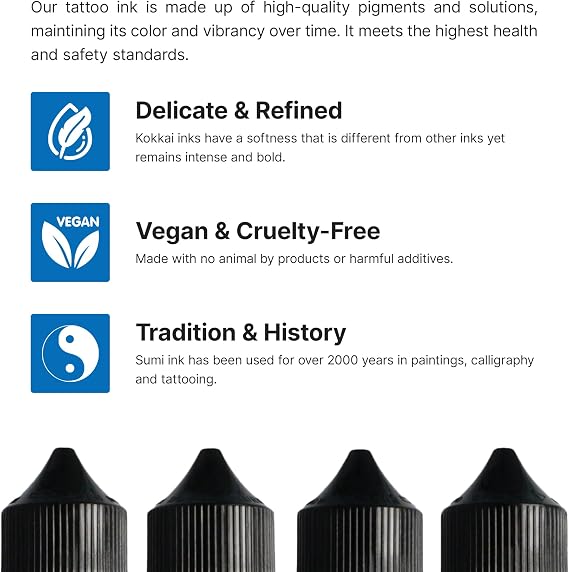 Tattoo Ink, Premium Quality, Precision Medium Viscosity, Rich Hue, Quick Healing, Acrylic-Free, Water-Based, Ready-to-Use Ink for Precision Tattooing (Purple Starfish, 1 oz)