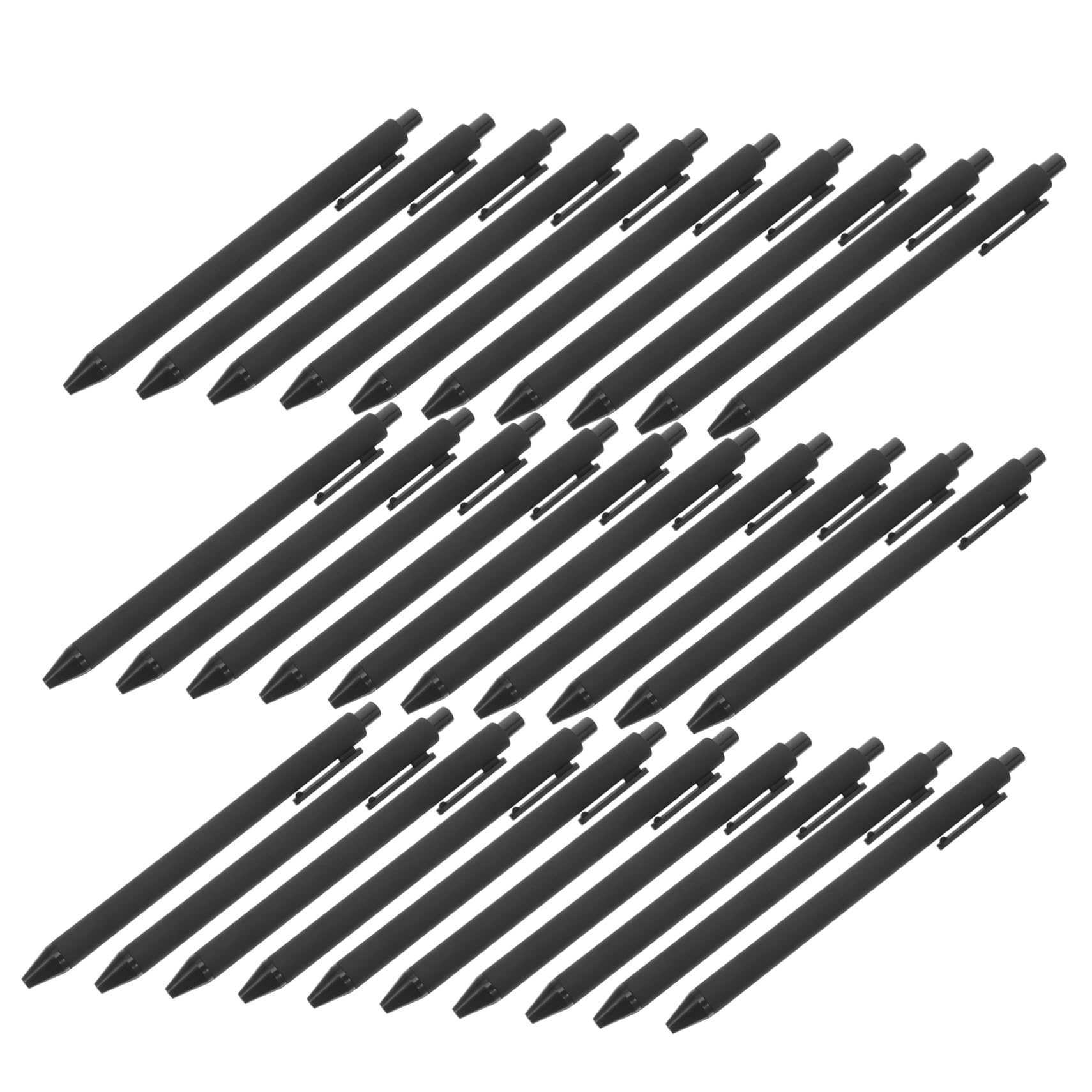 108 Bolígrafos Retráctiles De Secado Rápido Para Oficina De Gel Para Diario Profesionales Material De Oficina Papelería Escolar Color Negro