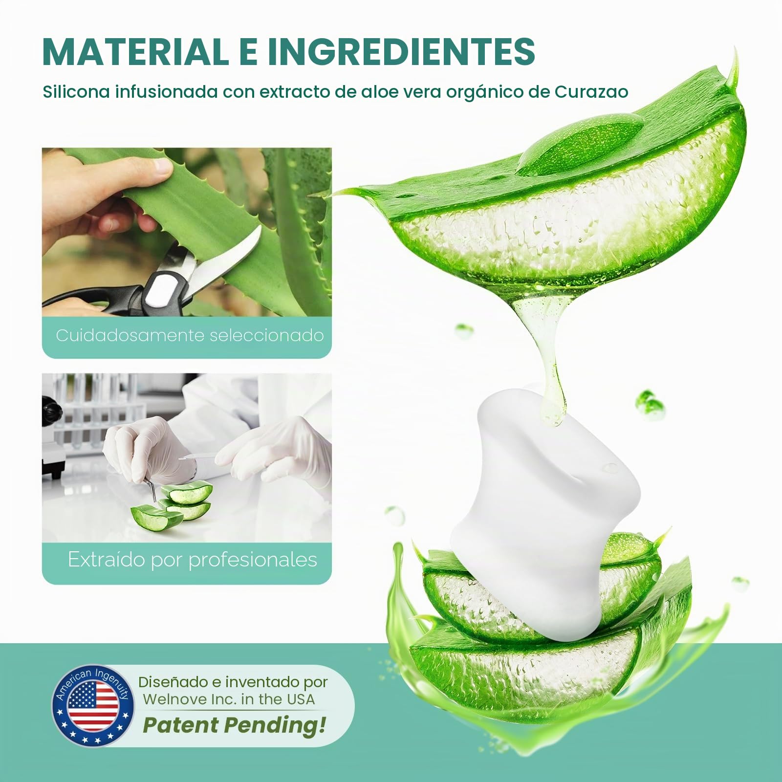 Welnove Gel Separador de Dedos de los Pies Mejorado - Paquete de 8 Separadores de Silicona con Extracto de Aloe Vera para Enderezar Dedos de los Pies Superpuestos, Callos(Multi-Size, Clear)