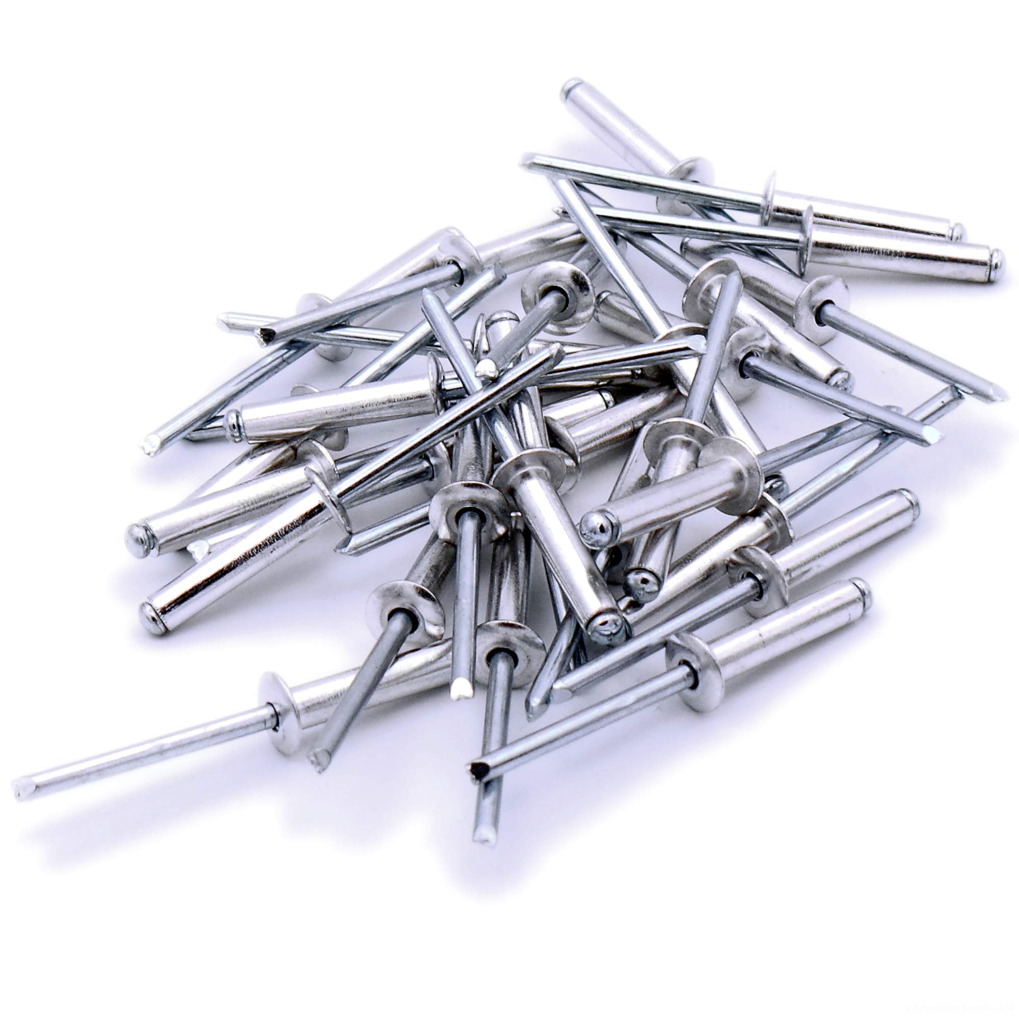 Singularity Supplies Silver M4.8 (4.8Mm X 16Mm) Dome Blind Rivet - Aluminium (Pack Of 40)