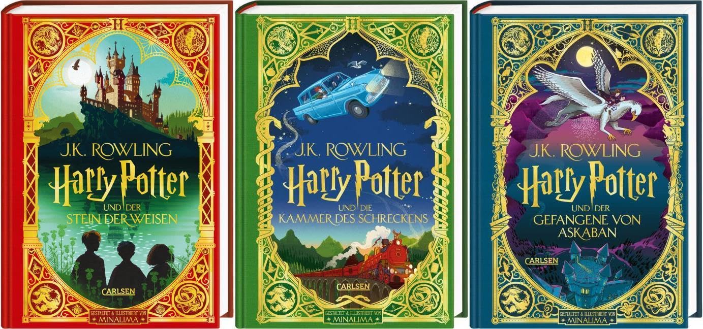 Harry Potter MinaLima Prachtausgabe Band 1 3 Plus 1 Original Harry harry-potter-minalima-prachtausgabe-band-1-3-plus-1-original-harry