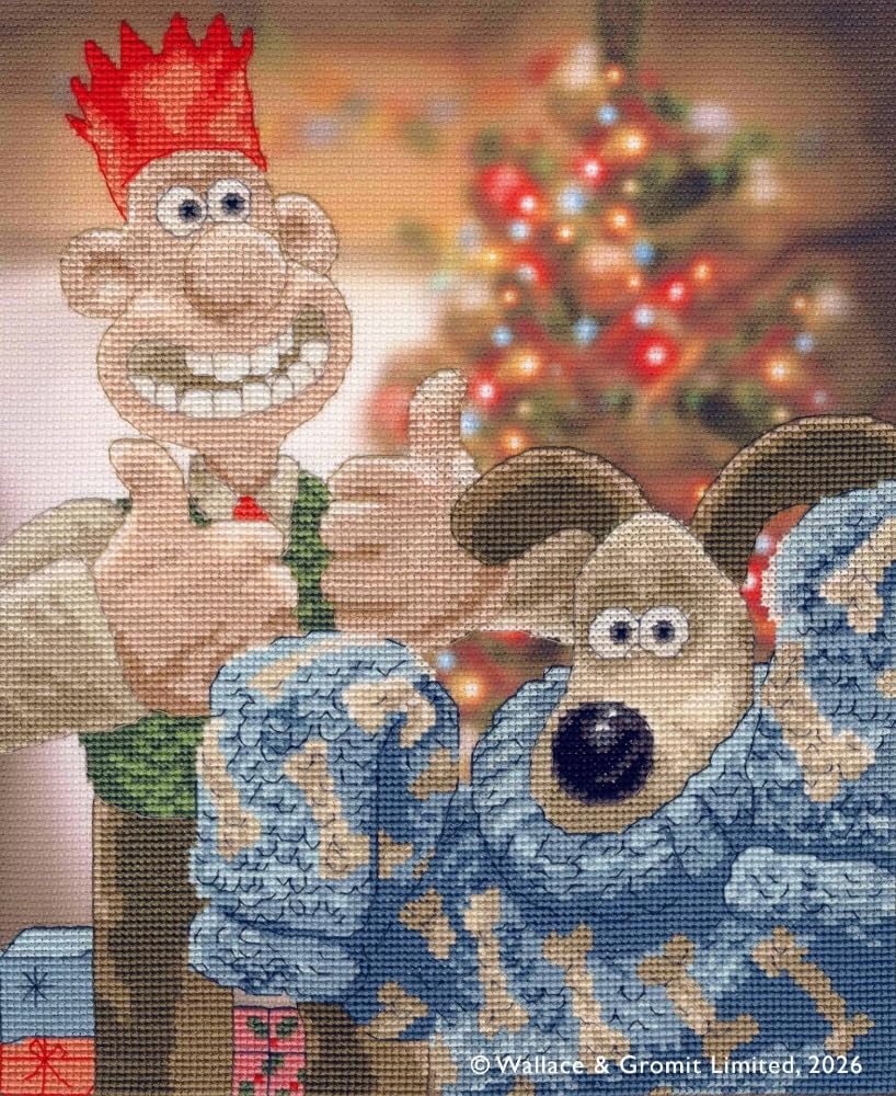 Bothy Threads Counted Cross Stitch Kit - Happy Holidays Old Pooch!