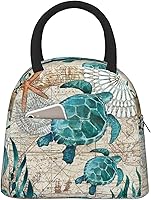 Vista 22 de Fiokroo Lonchera aislada con estampado a cuadros blancos y negros y negros, bolsa de almuerzo reutilizable para escuela, trabajo, universidad