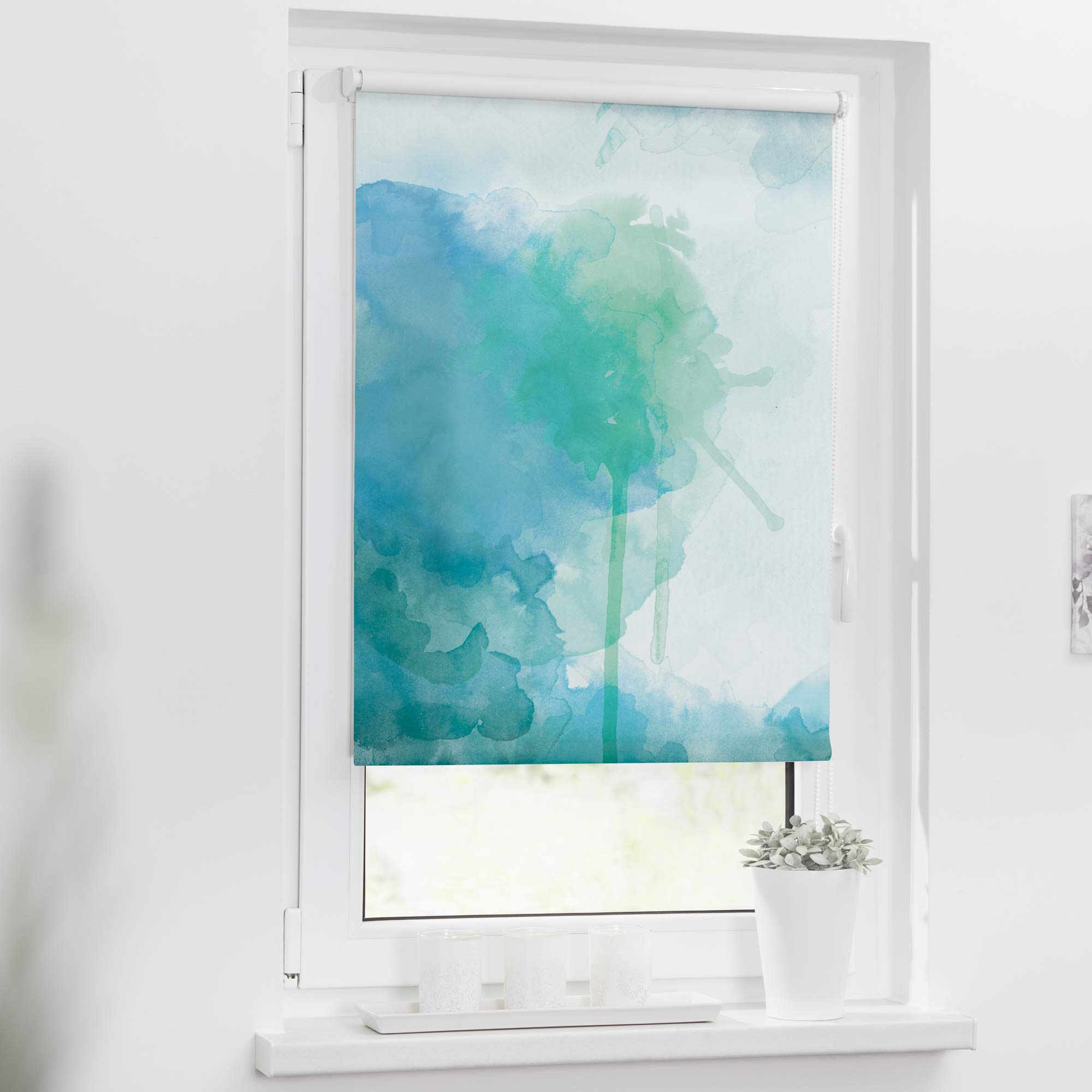 Lichtblick Rollo Tageslicht Blickdicht ohne Bohren 80 x 150 cm (B x L)