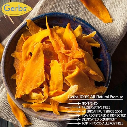 Miniatura 6 de Frutas secas GERBS Top 14 libres de alergia alimentaria sin sulfuro sin conservantes sin OMG vegano