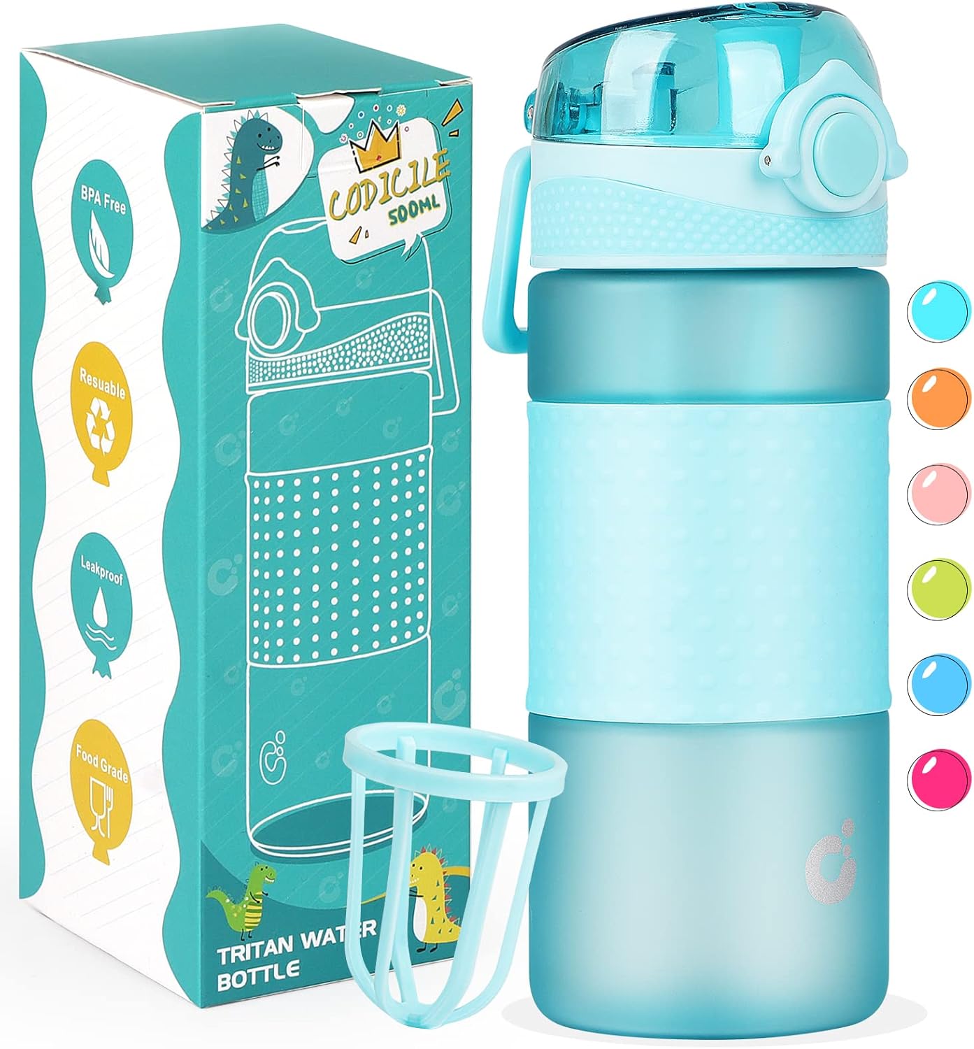 CodiCile Kids Water Bottle500ml BPA Free tritan Water Bottle
