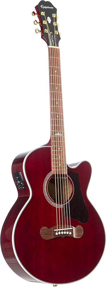 Epiphone EJ-200SCE Coupe Wine Red : Amazon.in: Musical Instruments