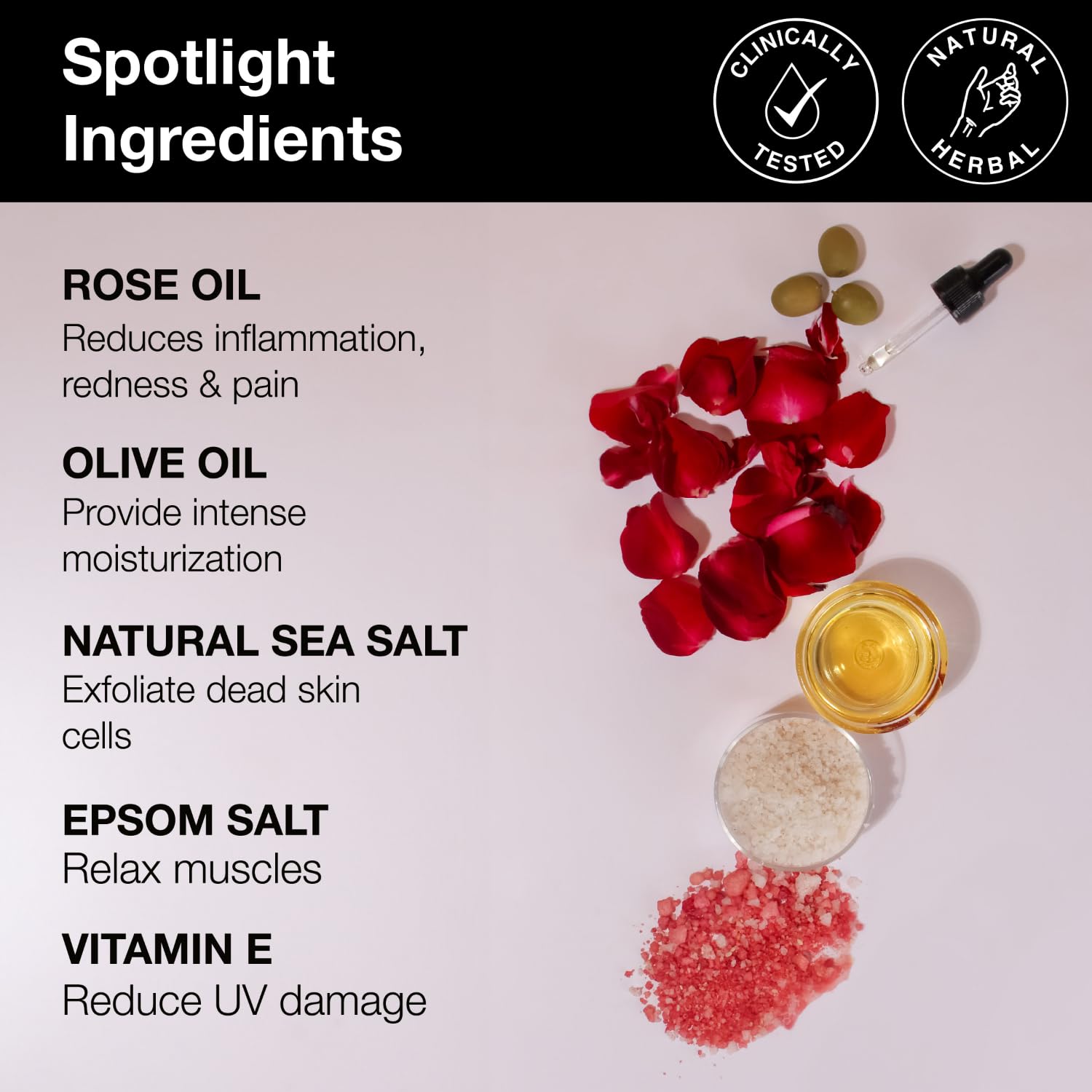 Soulflower Rose Geranium Bath Salt, 500g - Image 2 thumbnail