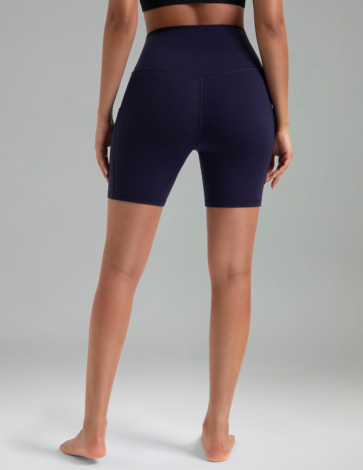 Colorfulkoala Women's High Waisted Biker Shorts with Pockets 6" Inseam Yoga Tummy Control Short - Image 4