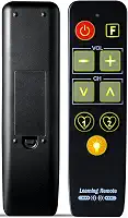 Controle remoto universal de TV com botão grande para idosos com demência - compatível com as principais marcas de TV, controle remoto simples e fácil