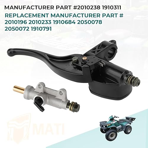 Miniatura 4 de Cilindro maestro de freno delantero izquierdo y trasero para Polaris Magnum 325 330 500 ATV PRO 500 4X4 PPS Scrambler 500 Trail Blazer 250 330 400