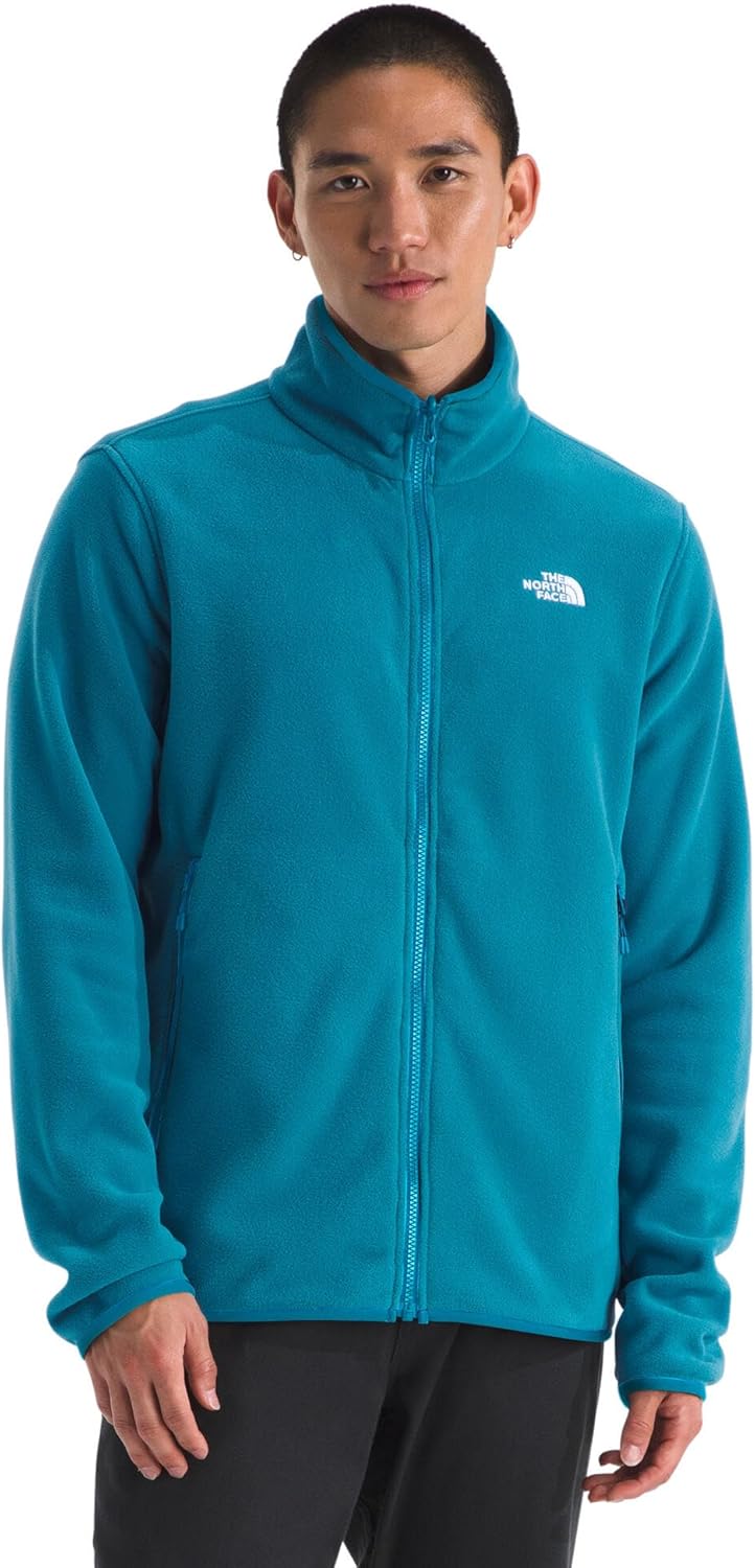 THE NORTH FACE Men's Glacier Fleece Jacket | Zippered Hand Pockets & Stretch Binding on the Collar, Cuffs & Hem