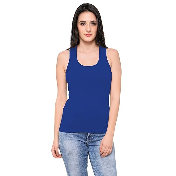 blue racer back tank