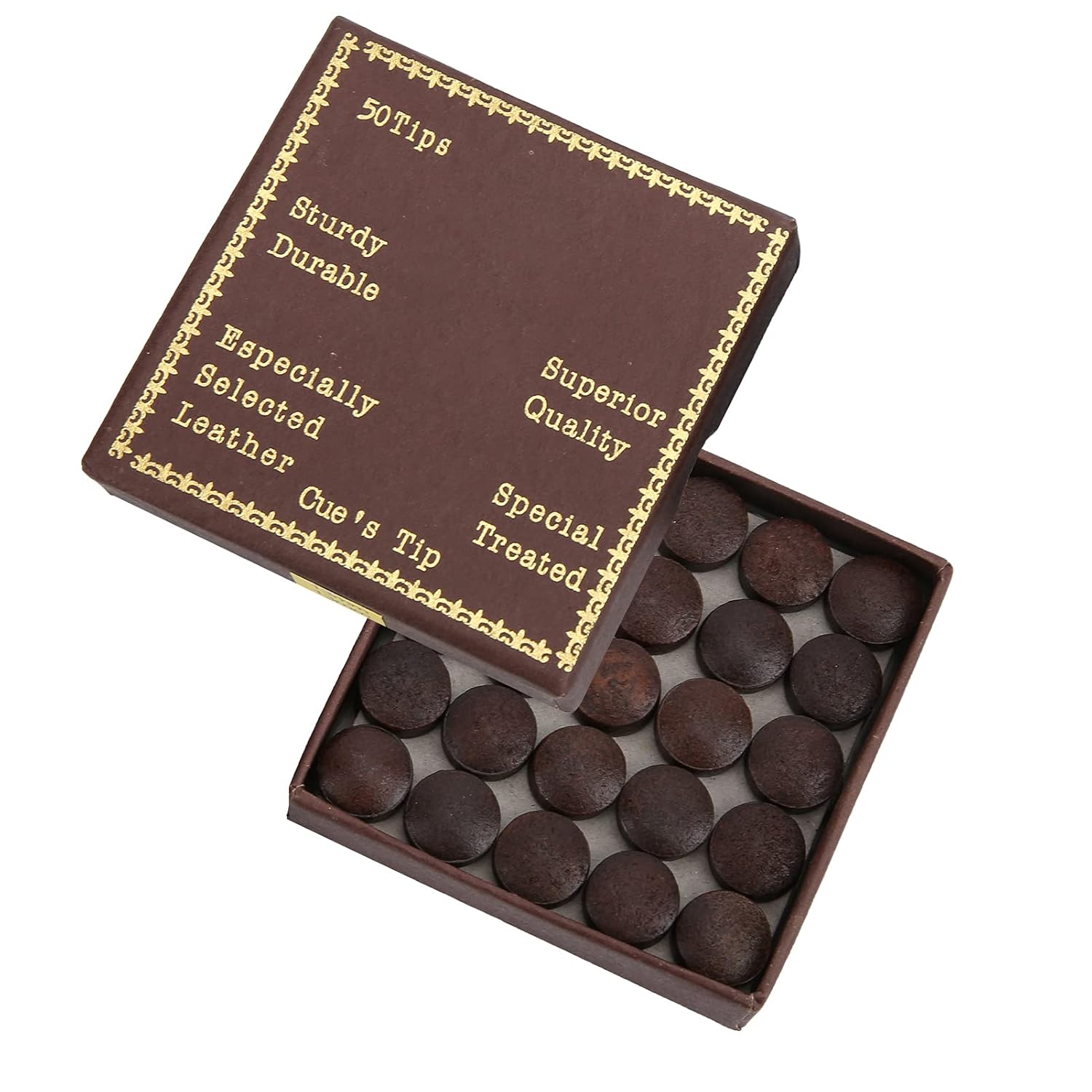 Pool Billiard Tips, Compact Portable Tips Replacement Long Lasting for