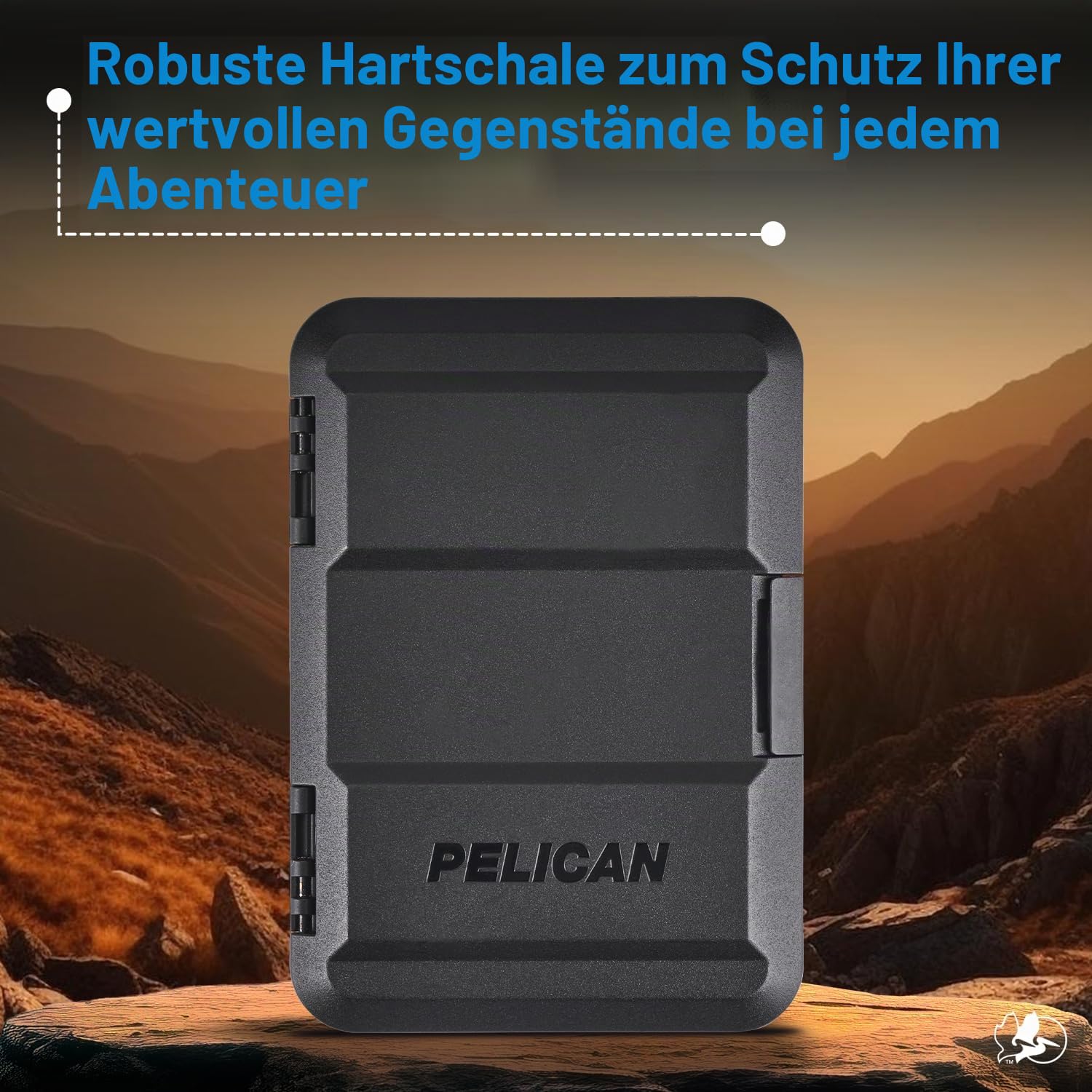 Case-Mate Pelican Magnetische Brieftasche und Kartenhalter – robuste MagSafe zum Aufstecken – abnehmbare Hartschale, leichte iPhoneBrieftasche – für iPhone 14 Pro Max 14 Pro 13 Pro Max 13 Pro Schwarz