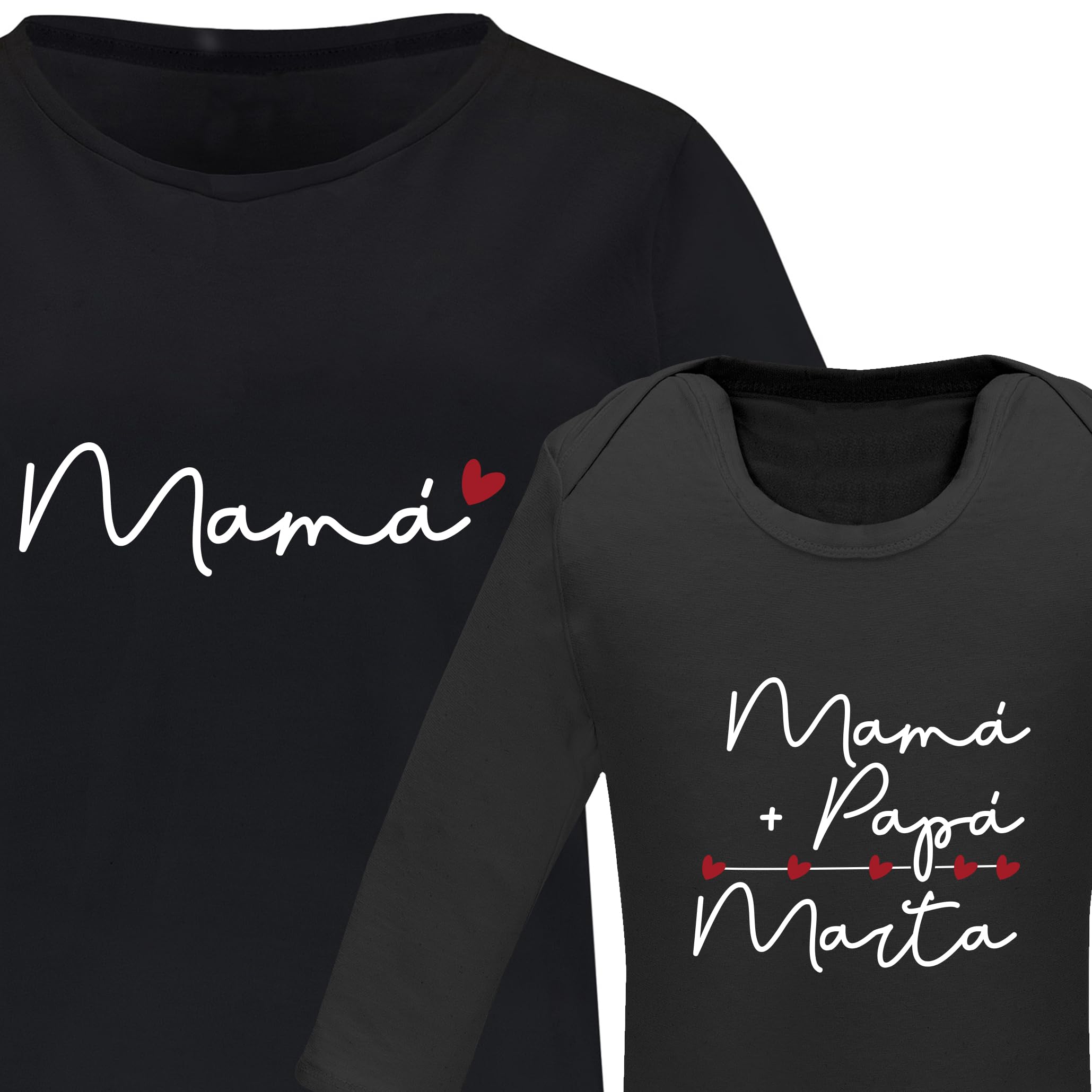Regalo San Valentín pack camisetas personalizadas día enamorados pareja love conjunto original familia aniversario recuerdo mamá