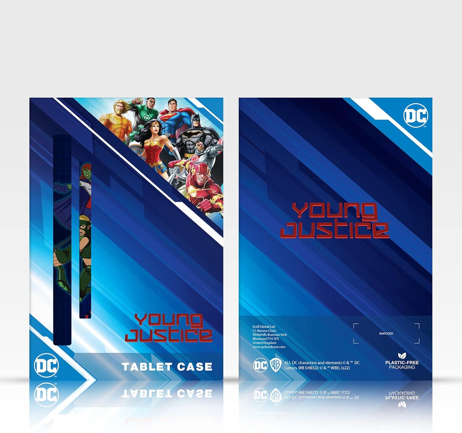 Head Case Designs Officially Licensed Young Justice Character Art Graphics Leather Wallet Case Compatible with Apple iPad Pro 13 M4 2024