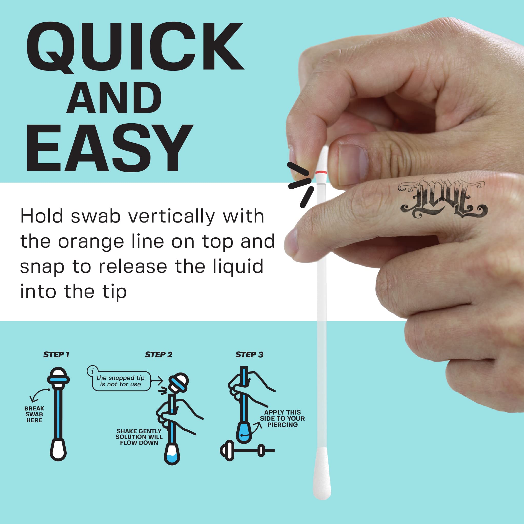 Buy Base Labs Piercing Aftercare Swabs for Piercing Bump Treatment