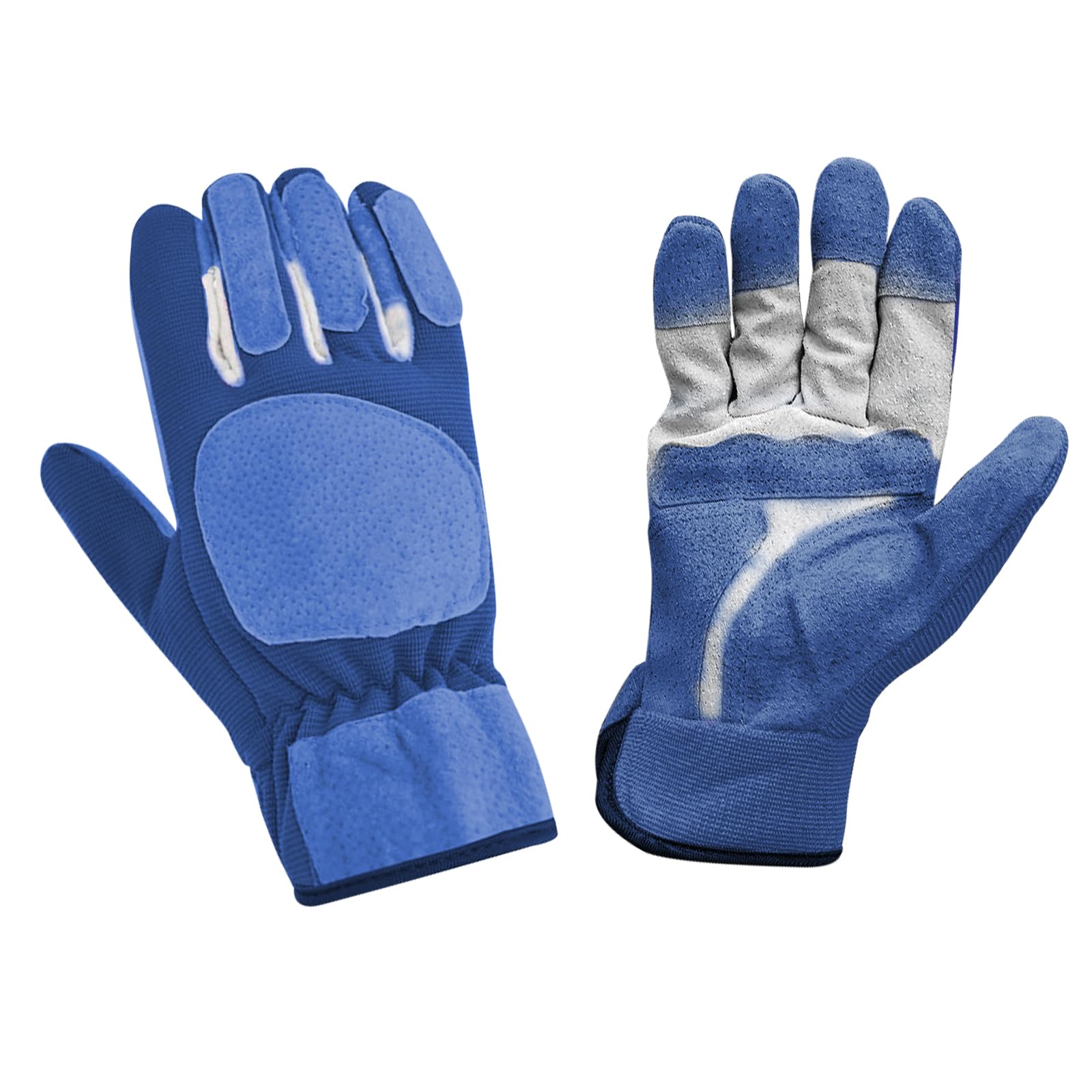 MeiLang Garden Gloves, Gardening Gloves for Women, Protective Gloves for Pruning, 22.5cm Length 10.5cm Width, Breathable Safety Work Gloves for Men Women Size S