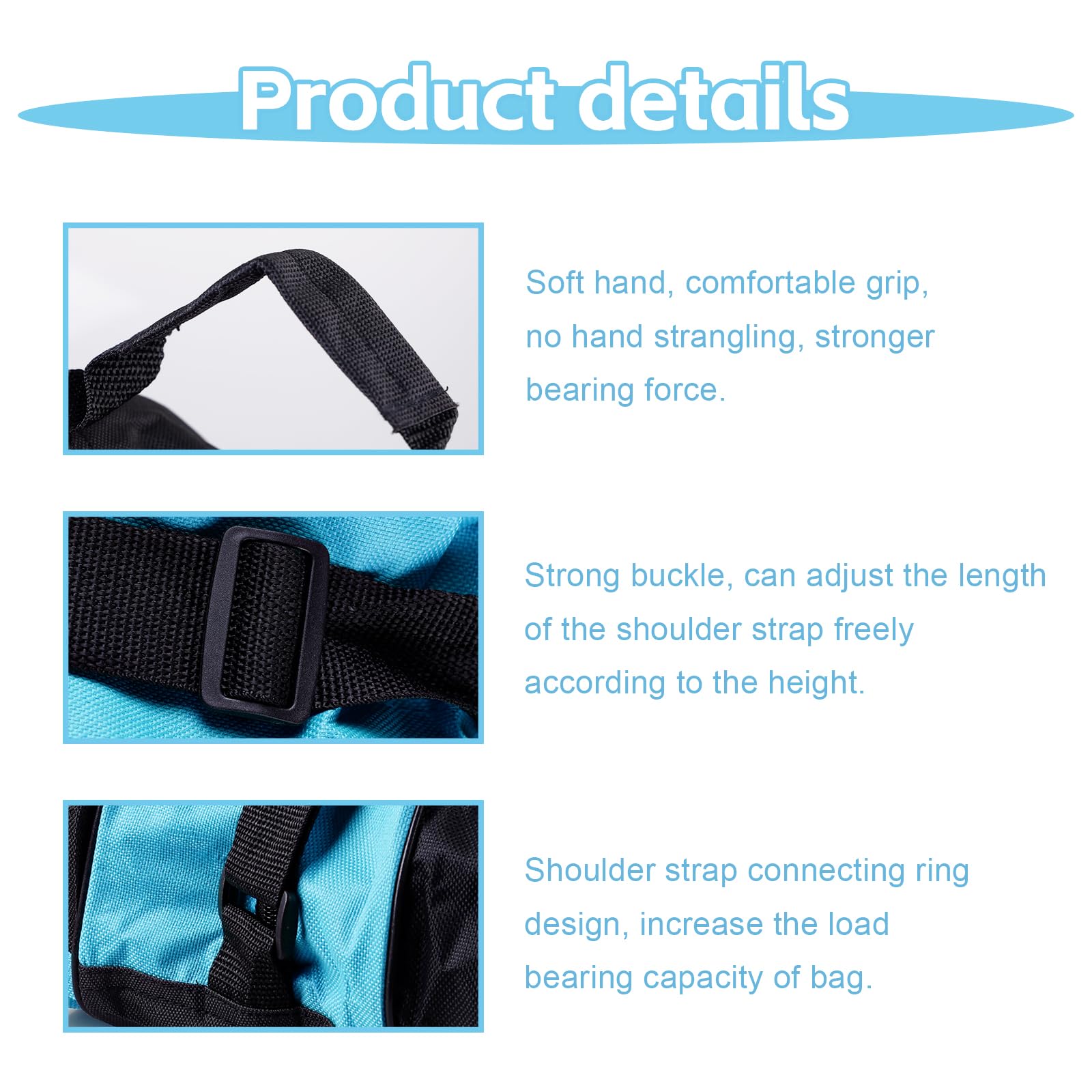 GOMETY Borsa per pattini a rotelle Borsa per pattini in linea, Borsa per pattini per bambini e adulti, Borsa per skater per pattini, pattini da ghiaccio, pattini a rotelle, Tracolla regolabile