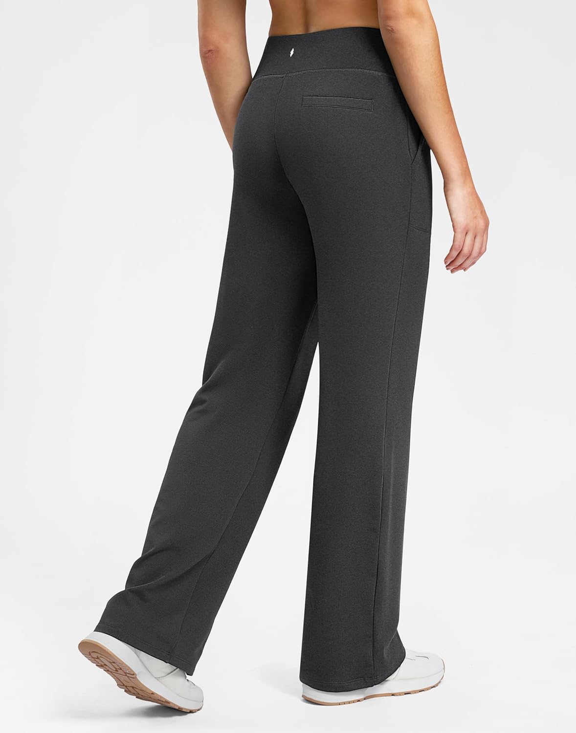 Soothfeel Fleece Lined Pants Women 29"/31"/33" High Waisted Wide Leg Sweatpants with Pocket Winter Warm Work Yoga Dress Pants - Image 2