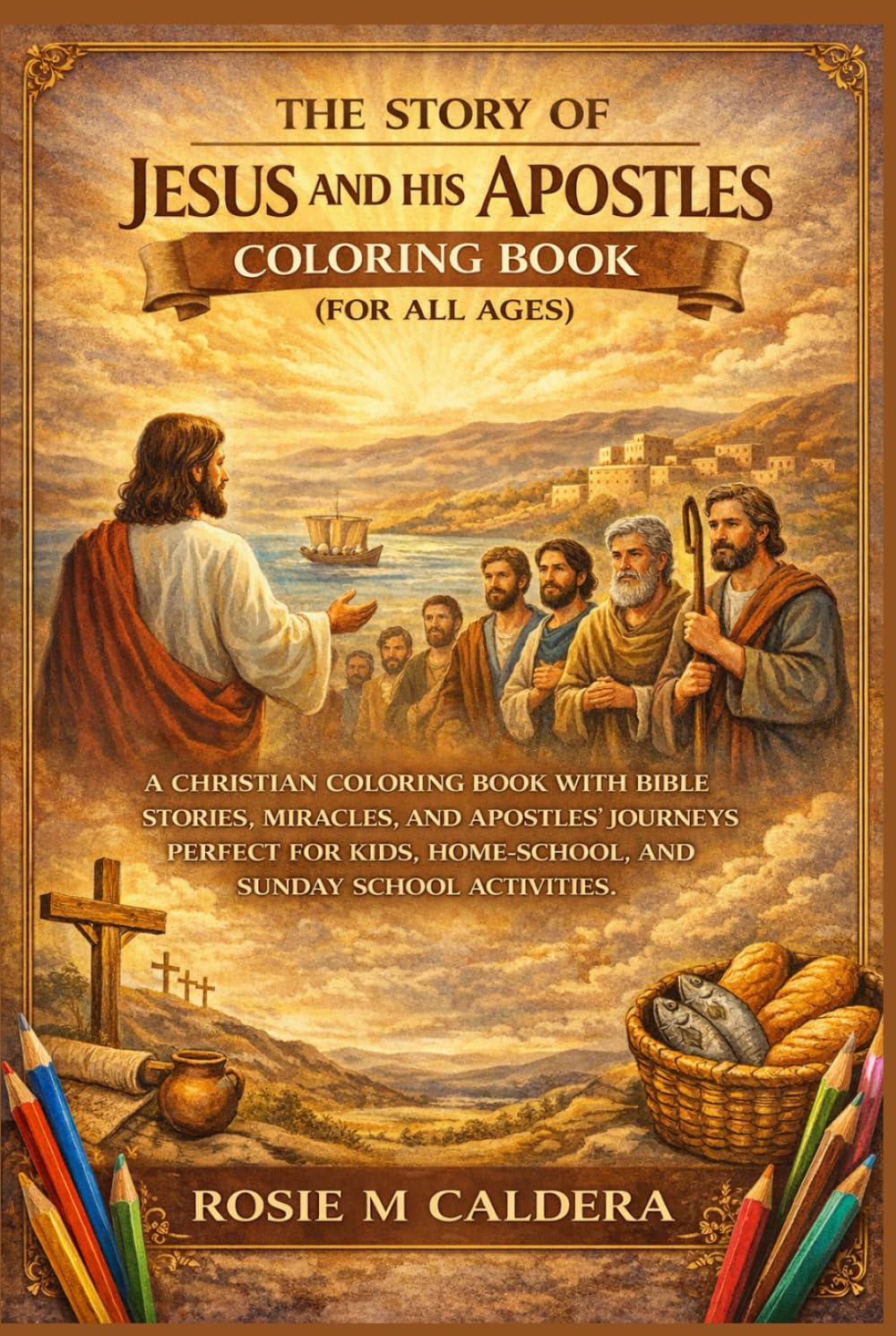 THE STORY OF JESUS AND HIS APOSTLES COLORING BOOK (FOR ALL AGE): A CHRISTIAN COLORING BOOK WITH BIBLE STORIES, MIRACLES, AND APOSTLES’ JOURNEYS ... HOMESCHOOL, AND SUNDAY SCHOOL ACTIVITIES