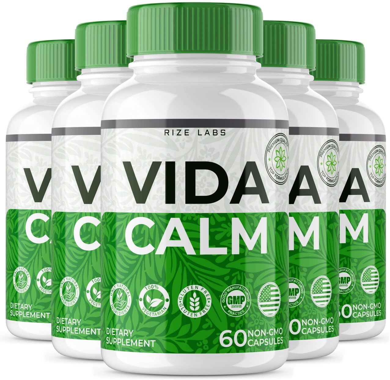 (5 Pack) Vida Calm Pills Vida Calm Advanced Formula