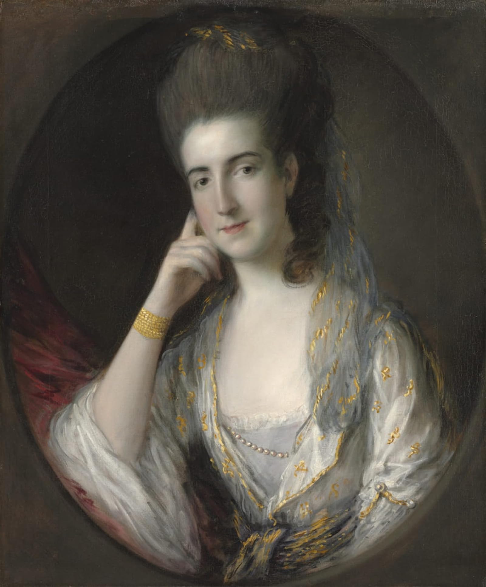 SERENDIPITP Abstract Painting Mural Print Picture Wall Decor Painting Portrait of Mary Wise by Gainsborough Vintage Wall Artwork for Home Decor 60x90cm