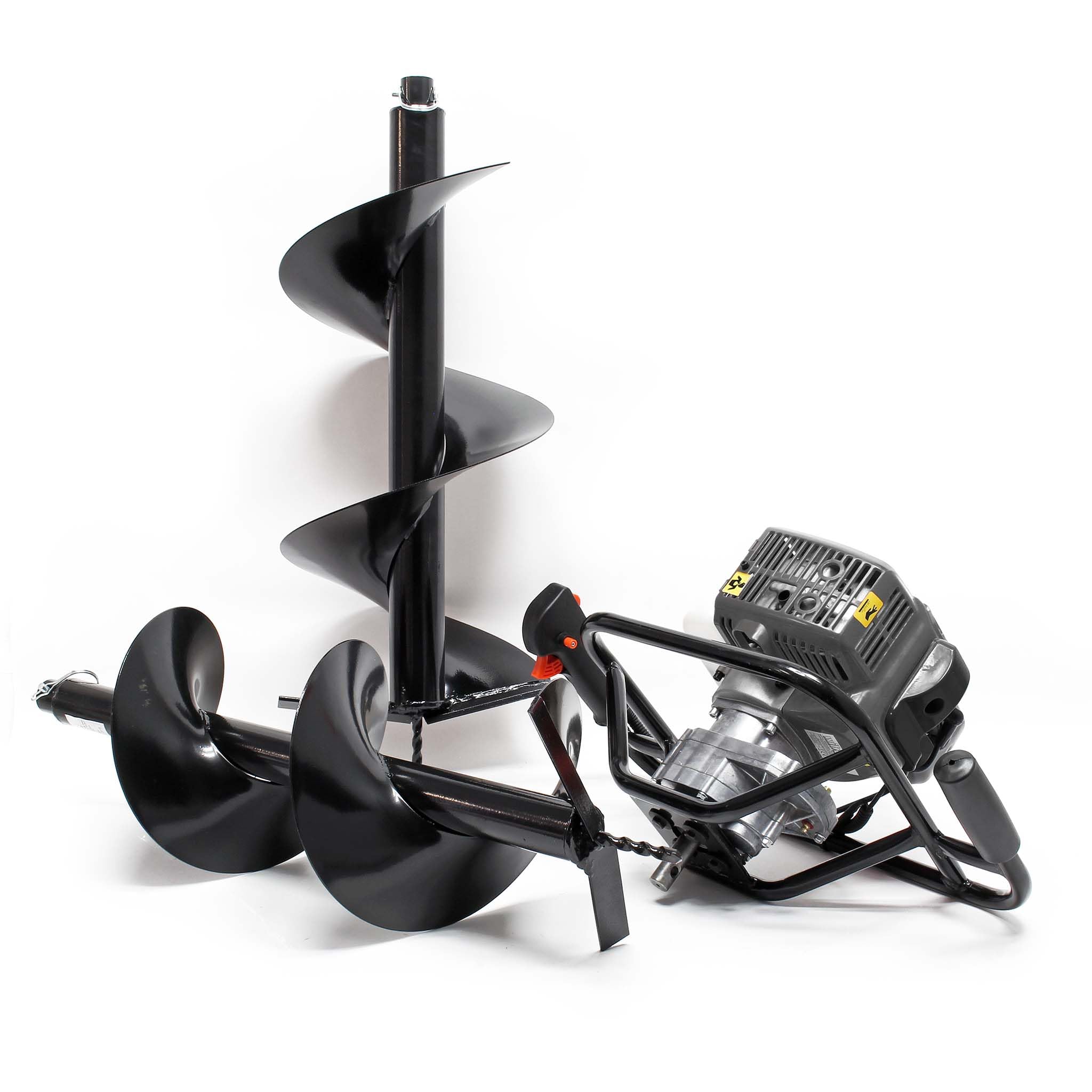 Zestaw wiertnicy glebowej z silnikiem benzynowym 1,4kW i 52cm³ łącznie z wiertłami 250mm i 300mm