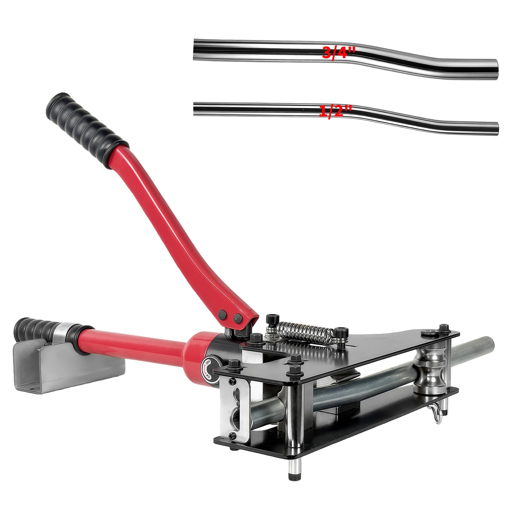 Hydraulic Dual Size Conduit Offset Bender - EMT Bender Tool, Conduit Offset Bender - Designed for 1/2" & 3/4" EMT, Delivers Effortless Bending, Precision, And Efficiency For Electricians