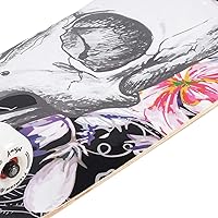 Vista 3 de Patinetas para principiantes, 31 x 8 pulgadas Patinetas completas para niños, niñas y adultos, 7 capas de madera de arce, tabla cóncava de doble