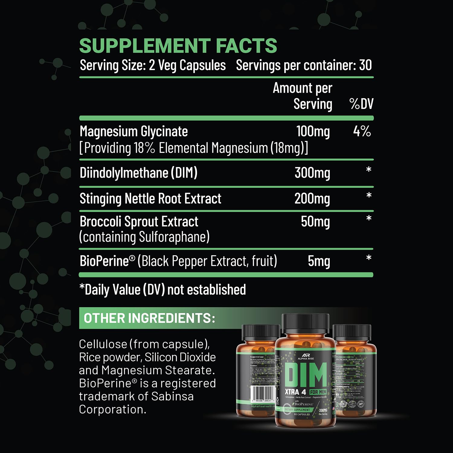 DIM Supplement for Men, Estrogen Blocker & Aromatase Inhibitor, 60 Caps — Amazon image 5